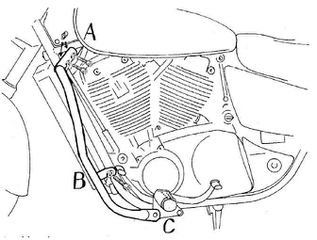 Hepco Becker/ Προστατευτικές μπάρες κινητήρα Honda VT 1100 C3 Shadow (1998-2001) (501118 00 02)