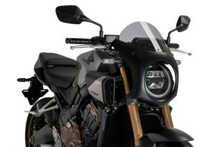 PUIG/ ΖΕΛΑΤΙΝΑ RETRO SEMI FAIRING ΓΙΑ HONDA CB 650 R NEO SPORTS CAFE (2024-) smoke (21961H)