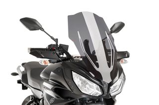 PUIG/ ΖΕΛΑΤΙΝΑ TOURING SCREEN ΓΙΑ YAMAHA YAMAHA MT-07 TRACER (2016-2017) / TRACER 700/700GT (2018-2019) dark smoke (9212F)