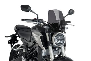 PUIG/ ΖΕΛΑΤΙΝΑ NEW GENERATION SPORT ΓΙΑ HONDA CB 125 R NEO SPORTS CAFE (2018-2023) dark smoke (9734F)