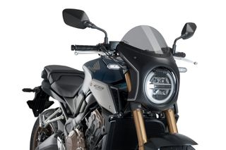 PUIG/ ΖΕΛΑΤΙΝΑ RETRO SEMI FAIRING ΓΙΑ HONDA CB 650 R NEO SPORTS CAFE (2019-2023) / 1000 R NEO SPORTS CAFE (2018-2020) smoke (3133H)