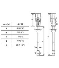 Samoa Αεραντλία Γράσου Pumpmaster 3 – 551 Μήκους 410mm – Samoa Code 404100 - 540gr/min-thumb-1