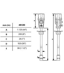 Samoa Αεραντλία Γράσου Pumpmaster 3 – 551 Μήκους 920Mm – Samoa Code 409200 - 540gr/min-thumb-1