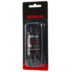 Κορδόνια παπουτσιών Bennon black-grey 120εκ.