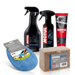 Σετ Περιποίησης Μοτοσυκλέτας Motul MC Care Μαζί Με Πανί Και ΣφουγγάριMOTULCARE2