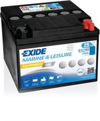 Exide Μπαταρία Σκάφους ES290 Equipment GEL Marine & Leisure (25Ah/290Wh/M166xΠ175xΥ125mm/Δ)