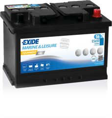 Exide Μπαταρία Σκάφους ES650 Equipment GEL Marine & Leisure (56Ah/650Wh/M278xΠ175xΥ190mm/Δ)