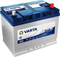 Varta Μπαταρία Αυτοκινήτου Blue Dynamic EFB N72 (72Ah/760A/Μ261xΠ175xΥ220mm/Δ)