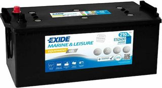 Exide Μπαταρία Σκάφους ES2400 Equipment GEL Marine & Leisure (210Ah/2400Wh/M518xΠ274xΥ240mm/Α)