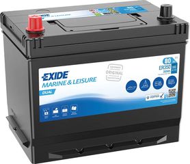 Exide Μπαταρία Σκάφους ER350 Marine & Leisure Dual (80Ah/510A/Μ260xΠ175xΥ225mm/Α)