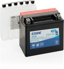 Exide Μπαταρία Μοτοσυκλέτας MOTO ETX12-BS (YTX12-BS) 10Ah 150A
