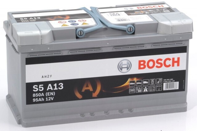Bosch Μπαταρία Αυτοκινήτου S5A13 AGM START-STOP BLACK LINE (95Ah/850A/Μ353xΠ175xΥ190mm/Δ)