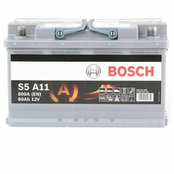 Bosch Μπαταρία Αυτοκινήτου S5A11 AGM START-STOP BLACK LINE (80Ah/800A) ΔΕΞ. 315x175x190
