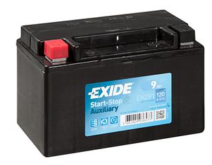 Exide Μπαταρία EK091 Auxiliary (9Ah/120A)