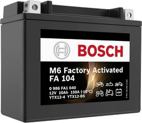 Bosch Μπαταρία Μοτοσυκλέτας FA104 YTX12-BS (10Ah/180A) AGM