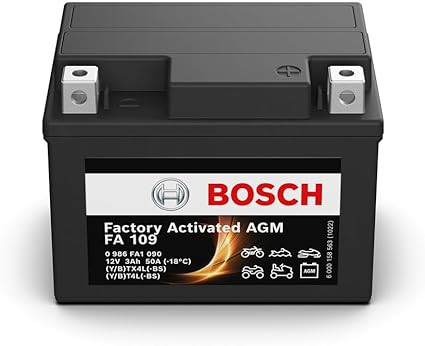 Bosch Μπαταρία Μοτοσυκλέτας FA109 YTX4L-BS (3Ah/50A)