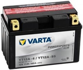 Varta Μπαταρία Μοτοσυκλέτας MOTO AGM T12A-BS 11Ah 160A En