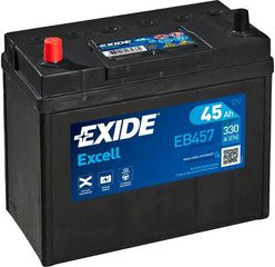 Exide Μπαταρία Αυτοκινήτου Excell EB457 (45Ah/330A)