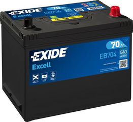 Exide Μπαταρία Αυτοκινήτου EB704 (70Ah/540A)