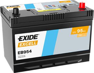 Exide Μπαταρία Αυτοκινήτου Excell EB954 (95Ah/760A)