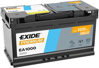 Exide Μπαταρία Αυτοκινήτου EA1000 Premium (100Ah/900A/Μ353xΠ175xΥ190mm/Δ)