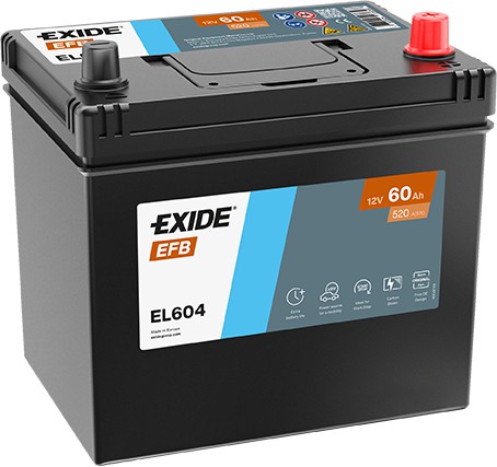 Exide Μπαταρία Αυτοκινήτου EFB EL604 (60Ah/520A)