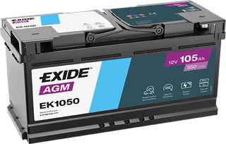 Exide Μπαταρία Αυτοκινήτου EK1050 AGM (105Ah/950A)