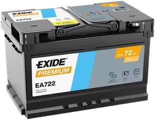 Exide Μπαταρία Αυτοκινήτου Premium EA722 (72Ah/720A)