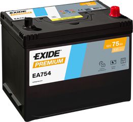 Exide Μπαταρία Αυτοκινήτου Premium EA754 (75Ah/630A)