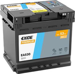 Exide Μπαταρία Αυτοκινήτου Premium EA530 (53Ah/540A/Μ207×Π175×Υ190mm/Δ)