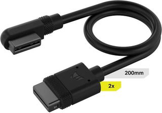Corsair CL-9011123-WW Cable Diy Icue Link Black iCUE Link Cable Kit 2x 90° 200mm Μαύρο