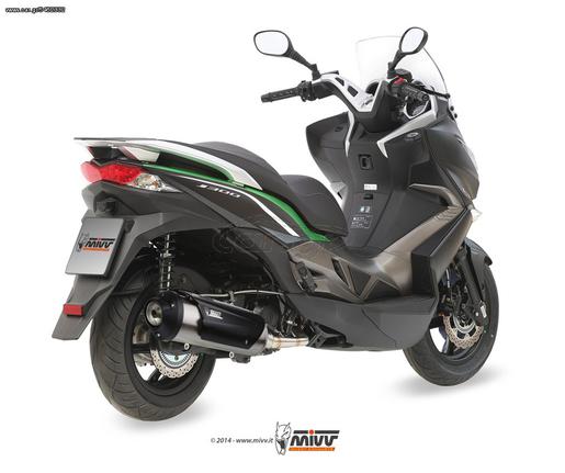 Εξάτμιση Ολόσωμη Mivv Urban Sport Kymco Dink Street / Downtown / Super Dink 300 2009-2012, Kawasaki J 300**