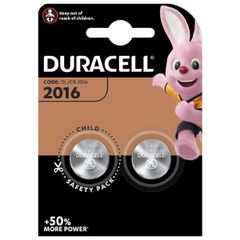 Buttoncell Lithium Coin Duracell CR2016 3V Τεμ. 2