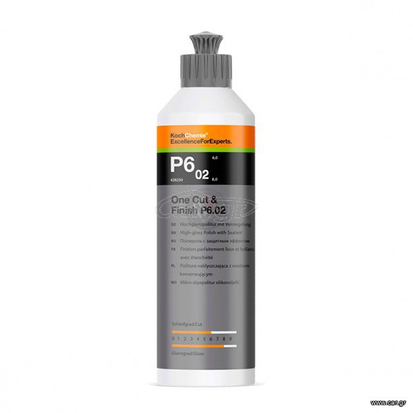 Koch-Chemie P6.02 One Cut & Finish 250ML ΑΛΟΙΦΗ ΕΝΟΣ ΣΤΑΔΙΟΥ ΜΕ ΚΕΡΙ (469250)