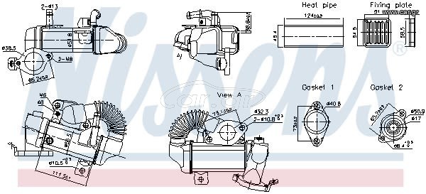 ΨΥΓΕΙΟ EGR J10 R9M 14735-00QAL 14735-00QAH NISSENS 989494