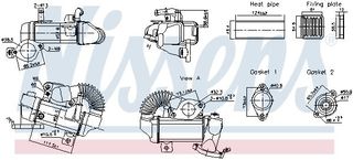 ΨΥΓΕΙΟ EGR J10 R9M 14735-00QAL 14735-00QAH NISSENS 989494