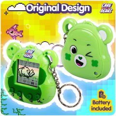 ThumbsUp! - Care Bears Digital Pet Good Luck Bear Καταπληκτικό ρετρό ηλεκτρονικό παιχνίδι κατοικίδιο σε σχήμα μπρελόκ-thumb-1