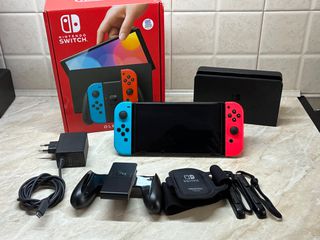 Nintendo Switch OLED – Άριστη Κατάσταση | Πλήρες Πακέτο με Κουτί!