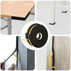 vidaXL Αυτοκόλλητη ταινία αφρού 2 τμχ. Μαύρο 20mm x 5m Χ foam CR