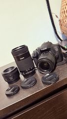 Canon DSLR Φωτογραφική Μηχανή EOS 2000D Crop Frame Kit (EF-S 18-55mm F3.5-5.6 IS ΙΙ) Black