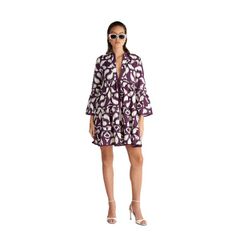 Blu4u Γυναικείο Φόρεμα Καφτάνι Stripes And Spots SS '26