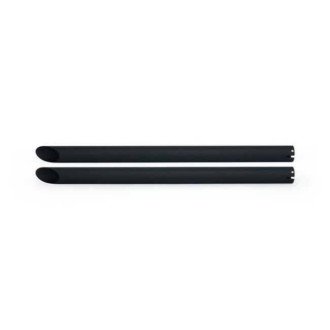 Universal head pipe extension set 30" long black