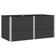 Υπερυψωμένη Ζαρντινιέρα Μαύρο 200 x 100 x 91 εκ 42038987