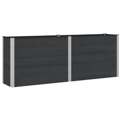 Υπερυψωμένη Ζαρντινιέρα Μαύρο 250 x 50 x 91 εκ 42038989