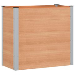 Υπερυψωμένη Ζαρντινιέρα Καφέ 100 x 50 x 91 cm WPC και Αλουμίνιο 42038997