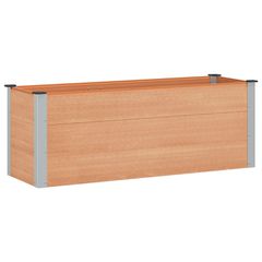 Υπερυψωμένη Ζαρντινιέρα Καφέ 150 x 50 x 54 cm WPC και Αλουμίνιο 42039000