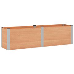 Υπερυψωμένη Ζαρντινιέρα Καφέ 200 x 50 x 54 cm WPC και Αλουμίνιο 42039004