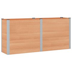 Υπερυψωμένη Ζαρντινιέρα Καφέ 200 x 50 x 91 cm WPC και Αλουμίνιο 42039005