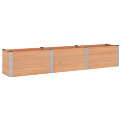 Υπερυψωμένη Ζαρντινιέρα Καφέ 300 x 50 x 54 cm WPC και Αλουμίνιο 42039012