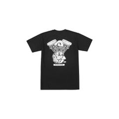 Loser Machine Μπλούζα Κοντομάνικη με Κινητήρα Harley Davidson Evolution μαύρη | T-Shirt black - S